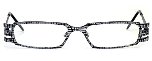Harry Lary's French Optical Eyewear Vendetty Reading Glasses in Silver Black (499) +0.25