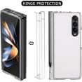 thumbnail image 3 of Compatible Transparent Case for Samsung Z Fold 4 Case Clear with S Pen,Hinge Protective Cover with Screen Protector Case for Galaxy Z Fold 4 Clear Case Galaxy Z Fold 4 5G case with S Pen Holder, 3 of 14