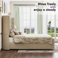 thumbnail image 4 of VanAcc 6.3" Thick Wrap Me Up Fluted Queen Bed by Modern, Khaki Linen, 4 of 10