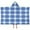 Blue And White, variant on Blue and White Grid Pattern Hooded Bath Towel,50"x30" for Ages 3 To 12 Kids, Quick Dry Lightweight Soft Microfiber Hood Beach Towel Cover Up for Kids