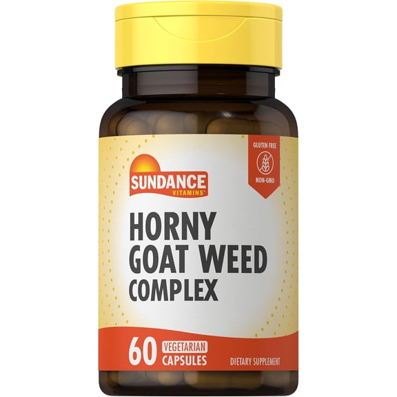 Horny Goat Weed Complex | 60 Capsules | Vegetarian, Non-GMO, and Gluten Free Supplement | by Sundance
