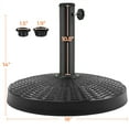 thumbnail image 6 of Topeakmart 18" Round Outdoor Heavy Duty Patio Market Umbrella Base, Black, 6 of 6