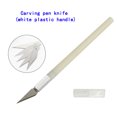 thumbnail image 3 of 7pcs Knife Carving DIY Non slip Carving Crafts Ceramic Paper Cutting Sculpting Mobile Phone DIY Repair Hand Woodworking, 3 of 3