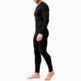 thumbnail image 6 of PatPat Thermal Underwear for Men Long Sleeve Warm Base Layer Top & Legging 2 Piece Set Loungewear with Soft Brushed Lining, Black, L, 6 of 13