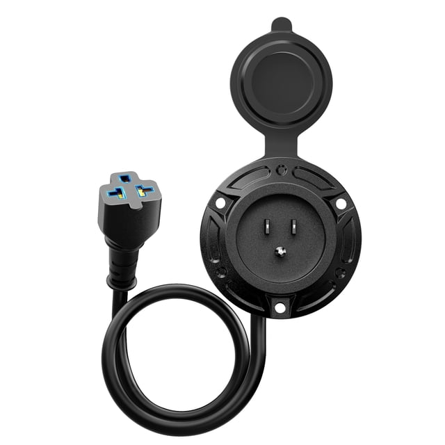 Adaptador AC HulkGoo resistente 20A 125V con cable de 16 pulgadas para RV