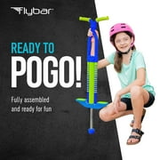 Flybar Master Pogo Stick for Boys and Girls Age 9 and Up, 80 to 160 Lbs, Blue/Green