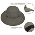 thumbnail image 4 of Summer Outdoor UV Protection Sun Hats Unisex Caps Wide Brim Removable Crown Mesh Net Adjustable Drawstring, 4 of 7