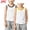 Light Blue, variant on Boys White Cotton Athletic Tank Tops 2 Pack, Crew Neck Contrast Trim Sleeveless Casual Vest for Kids 2-12Y,Size 4-5 T