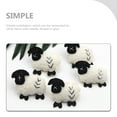 thumbnail image 5 of 5pcs Mini Sheep Wool Felt Charms Mini Wool Felt Lamb Keychain Pendants Material, 5 of 5