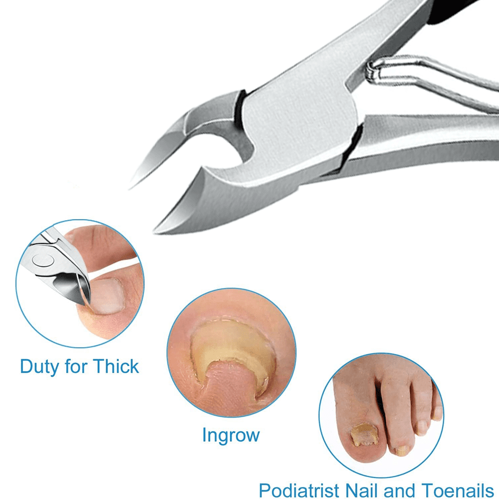 Nail Clippers for Men Thick Nails Wide Jaw Opening Sharp Toenail Clipp –  EveryMarket