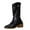 Black, variant on UngA Women Boots Cowgirl Mid Calf Western Cowboy Boots with Chunky Heel Snip Toe Ideal for low insteps Black,Size 7.5