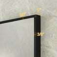 thumbnail image 4 of 48 in. W. x 32 in. H Rectangle Aluminum Alloy Framed Wall Mounted Bathroom Vanity Accent Mirror in Black, 4 of 10