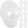 thumbnail image 2 of Máscara De Papel Maché Amosfun Blanco Para Pintar y Cosplay Para Adultos, 2 of 9