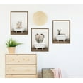 thumbnail image 6 of Kate and Laurel Sylvie Mother and Baby Polar Bear in Rustic Bath Framed Canvas Wall Art by Amy Peterson Art Studio, 18x24 Gold, Modern Fun Decorative Bathtub Wall Art for Home Décor, 6 of 6