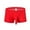 Red, variant on Mens Fashion Boxer Shorts Mesh Breathable Sexy Underpants