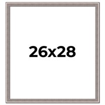 26x28 Frame Grey Real Wood Picture Frame Width 1.25 inches | Interior Frame Depth 0.5 inches | Hans