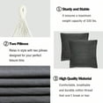 thumbnail image 3 of Hand-Woven Cotton Hammock Chair - Sturdy Durable Rope Swing with 2 Cushions for Indoor Bedroom & Outdoor Porch Patio, 3 of 6