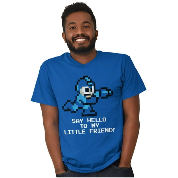 Mega Man Video Game 8bit Gaming Nerd Men's Graphic T Shirt Tees Brisco Brands M