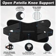 thumbnail image 4 of Ohmyroo Adjustable Knee Brace, Open Patella Wrap With V Straps for Exercise and Daily Wear, 4 of 6