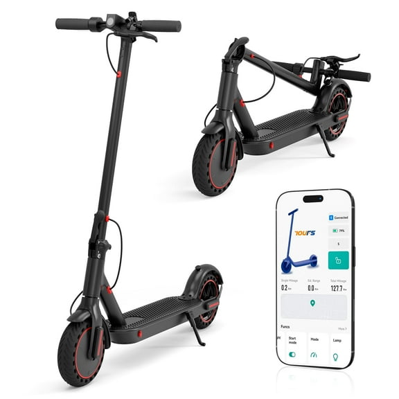 WQCJL Adult Eletric scooter , 18 Miles 350W motor Escooter, Top Speed 16MPH, IP54 Waterproof, Portable Folding Commuter Electric Scooter for Adults and Teens