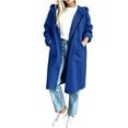 thumbnail image 2 of IUYRTFE Women's Oversized Long Hooded Cardigan Coat with Pockets Relaxed Fit Full Length Fleece Jacket for Fall and Winter, 2 of 6