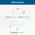 thumbnail image 2 of Franklin Brass P46643k-B3 Simple Bar 1-1/4" Bar Cabinet Knob - Gold, 2 of 7