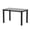 47.25" Black & Silver, variant on Euroco 47.24" Glass Dining Table for 4,Rectangular Kitchen Glass Table with Metal Legs for Kitchen Living Room