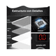 thumbnail image 3 of Báscula Corporal Digital Recargable Color Negro, 3 of 4