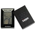 thumbnail image 3 of Zippo Topo Map Design Iron Stone Pocket Lighter, 3 of 7