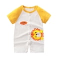 thumbnail image 2 of Antinious Short Sleeve Bodysuits for Kids,Boys And Girls Summer Bodysuit,Summer Kids Romper Boys And Girls Kids Short-sleeved Cardigan Crawling Clothes,White,73, 2 of 5