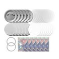 thumbnail image 4 of Suministros para hacer botones de 902 piezas, piezas de insignias, manualidades, película transparente, 5,8 cm, kits de bricolaje para hacer pines de, 4 of 9