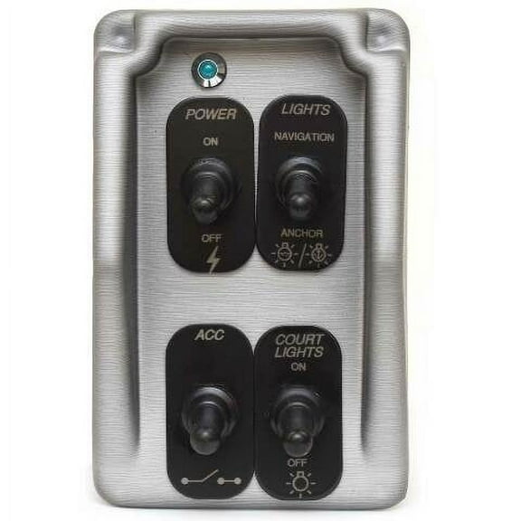 Triton Boat Switch Panel TR181P03683 | 210 LTS Gray Plastic (Port)