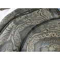 thumbnail image 5 of Chezmoi Collection Seville 9-Piece Medallion Paisley Jacquard Comforter Set, Queen, Blue/Gold, 5 of 5