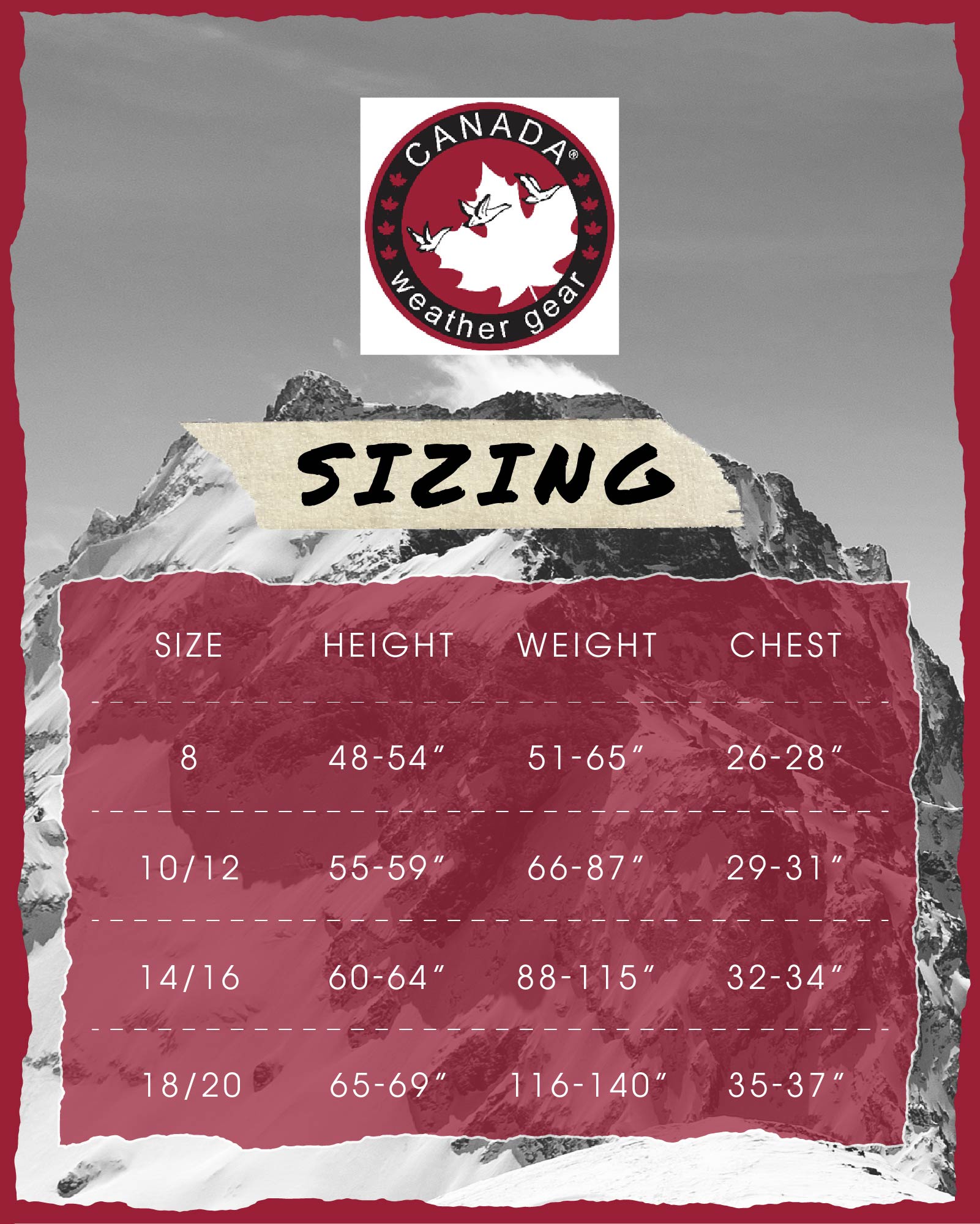 CANADA WEATHER GEAR Boys' Winter Jacket - Heavyweight Teflon Canvas Parka Coat (Size: 8-20)
