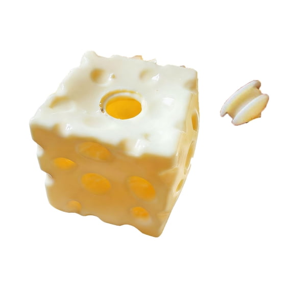 Qholemyo 2.75 Inch Cheese Squishys Toys Squeeze Stress Reliever Toys With Lid