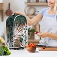 thumbnail image 3 of HELLHERO Tropical Leaf Print Machine Washable 15.94"H x 9.45"L x 7.28"W Kitchen Accessories Multifunctional Polyester Dust Cover, 3 of 6