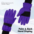 thumbnail image 6 of Cooraby 2 Pack Long Kids Winter Ski Gloves Waterproof Warm Snow Gloves Thick Unisex Mitten Gloves for Girls Boys, 6 of 7