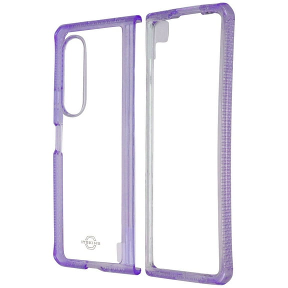 ITSKINS Hybrid R // Clear Case for Samsung Galaxy Z Fold3 5G - Lavender/Clear
