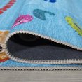 thumbnail image 5 of Ottomanson Machine Washable Flatweave Planes 4x6 Kids Play Mat Area Rug, 4' x 6', Blue, 5 of 11