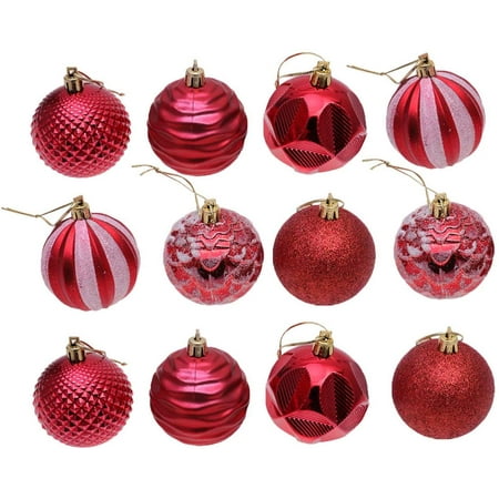 Reactionnx Christmas Ball Ornaments Tree Ornaments Small Shatterproof Christmas Decorations Tree Balls for Holiday Wedding Party Decoration, Tree