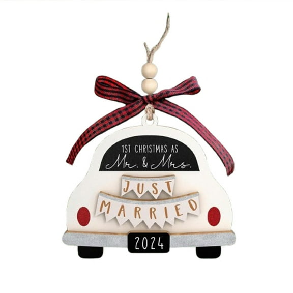 Wadada Wedding Gifts - Mr and Mrs Gifts - Wedding Gifts for Couples 2024, Wedding Gifts for Couple, Wedding Gifts for Bride - Future Mr and Mrs Gifts - 1st Married Bridal Shower Gifts - Wood Ornament