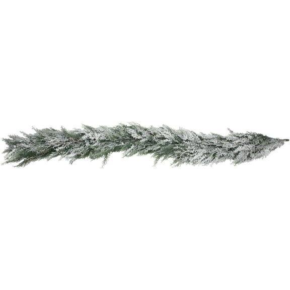 Allstate 77" Snowed Cedar Twig Artificial Christmas Garland