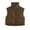Coffee, variant on Puffer Vest Women Sevevn Womens Cropped Puffer Vest Padded Stand Collar Zip Lightweight Sleeveless Outwear Gilet Jacket Waistcoat