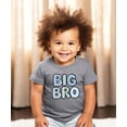thumbnail image 4 of Trendy Checkered Big Bro Shirt for Boys New Big Brother Sibling T-Shirt Granite Heather Shirt 3T, 4 of 5