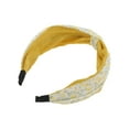 thumbnail image 5 of Unique Bargains 1 Pc Elegant Crossed Headbands for Women Yellow, 5 of 6