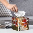 thumbnail image 6 of Picia Cute Anemone Fish Pattern Tissue Box Cover,PVC Leather Square Holder,Tissue Box Holder with Magnetic Bottom,Facial Paper Organizer Dispenser-5.2"X5.2"X5.2", 6 of 8