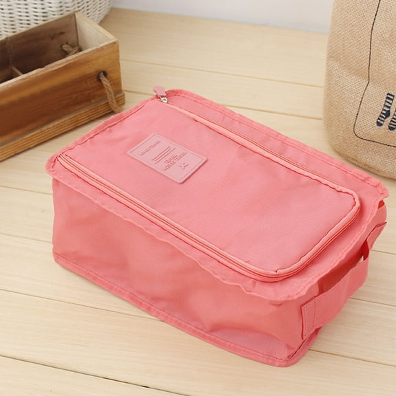 Travel Shoe Organizer,Shoe Pouch,Shoe Travel Bags,Sock Bag,Shoe Bag for Travel,Portable Shoe Organizer,Shoe Tote Bag,Portable Travel Storage Shoe Storage Bag(Pink 12*8*5in)from ANMUYUM