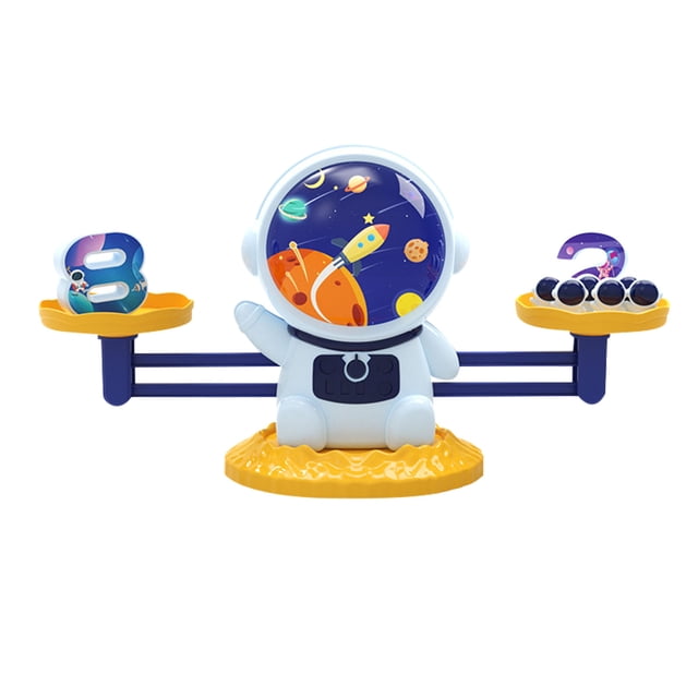 Yellow Educational Space Toys For Kids Astronaut Balance Counting Game Math Toy Preschool Learning