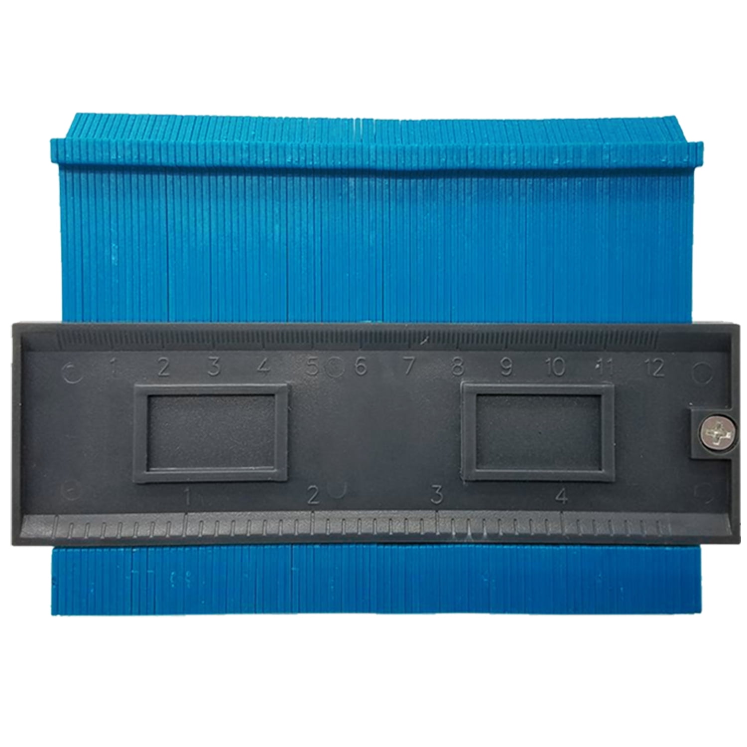 10 Inch Widen Contour Gauge Duplicator Contour Tool Profile Guide for Woodworking Project Copy Layout Shape and Tracing Pipe Tile Cutting Measuring Tool Extra Measure Depth Red