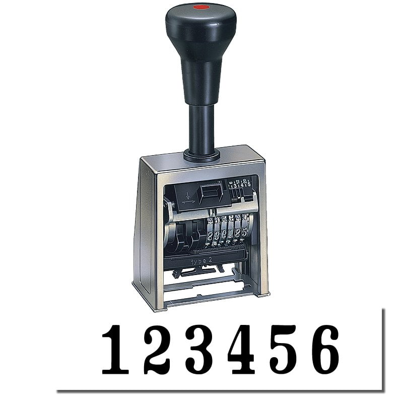 Economy Automatic Numbering Stamp Machine Model B6534 (Black Ink